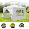 Segawe Wedding Tent 10"x10" Canopy Party Gazebo with 4 Side