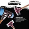 Simplex Schonhammer, Plastik; mit Tempergussgehäuse und hochwertigem Holzstiel | D=40