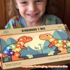 MONSTERBOKER 𝟭𝟭” Wooden Dinosaur Puzzle 𝟭+ Year Old Boy Girl