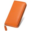 Mura Long Wallet, Italian Leather, Shrink Leather, Women's, Genuine Leather,
