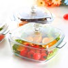 2 Pack Glass Casserole Dishes Clear Baking Casserole Dish Square