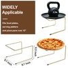 Pizza Stand, 2 Tier Pizza Rack for Party, Brass Metal