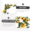 Ciieeo 2pcs Artificial Sunflower Vine Faux Flower Garland for Home