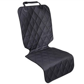 Car Dog Front Seat Cover,Car Seat Covers for Dogs Cats,Car Seat Protector with No-Skirt Design, Car Nonslip Scratchproof Waterproof Washable Pets Front Seats Covers for Cars Trucks SUVs Vans (Black)