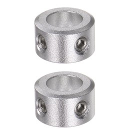 QUARKZMAN Set of 2 Adjusting Rings 8 mm Bore 14 mm AD 8 mm Wide Shaft Locking Ring Depth Stop Rings for Wheel Wheelbarrow Axle Gear Assembly CNC Machine Tools Industrial Anodizing