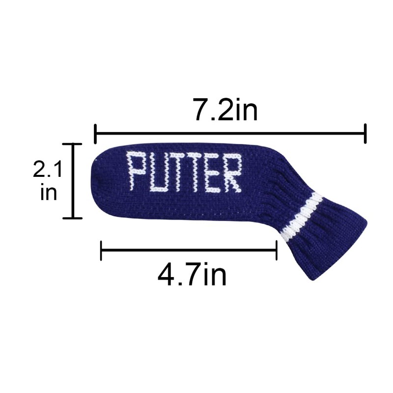 Scott Edward 1Pcs Golf Putter Cover Elastic Knitted Adorable and