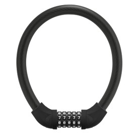 Rockbros Bicycle Key, Dial Type, Wire Lock, 5 Digit Waterproof, Bike Lock, Security Lock, Anti-Theft, High Cut Resistance, Approx. 0.7 inches (1.8 cm), Thick, Durable, Lightweight, Portable, Road Bike