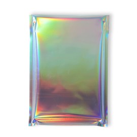 QQ Studio Pack of 100 Holographic Poly Envelope Shipping Mailer with Self Adhesive (4" x 6")