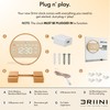 Driini Modern Large Digital Wall Clock - Bamboo Wood with