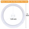 OUTON Beige Drum Lamp Shades for Floor Lamps, 11" Top