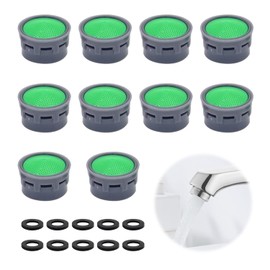 BEIIEB 10er-Pack Wasserhahnbelfter mit 10-teiliger Dichtung, Wasserhahnfilter, Wasserhahnbegrenzer, Badzubeh?r, Filtereins?tze, Wasserhahn-Ersatzteile, gelten fr Bad, Kche