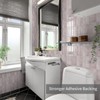 10 Sheets Subway Tile Peel and Stick Backsplash,12”×12”Pink Self Adhesive