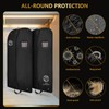 ecooe 2 x Garment Bag, Black Garment Cover, Clothes Protector,