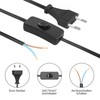 YAODHAOD Euro Power Cable with Switch, Cable with Switch and