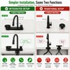 Swiwikai Kitchen Faucet with Pull Down Sprayer & Glass Rinser,