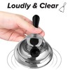 Hand Bell Stainless Steel Small Desk Service Bell With Handle