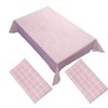 2 Packs 137 x 180 cm Pink PVC Table Cloth