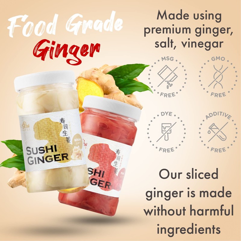 Fusion Select 2 Packs Sushi Ginger - Natural Sliced Gari,