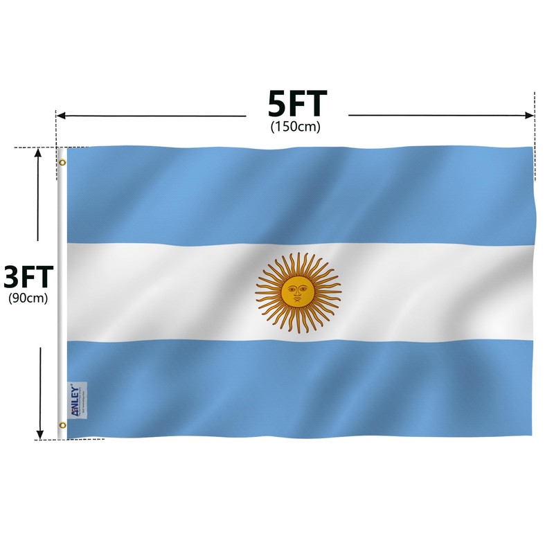 Anley Fly Breeze 3x5 Foot Argentina Flag - Vivid Color