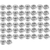 50pcs M5 Hex Flange Nuts Serrated Hex Flange Lock Nuts