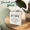 5 Inches Positive Wooden Sign - Get Naked Funny Bathroom