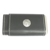 Earth Cigar Tube Leather Covered Black Case With Cedar Lining
