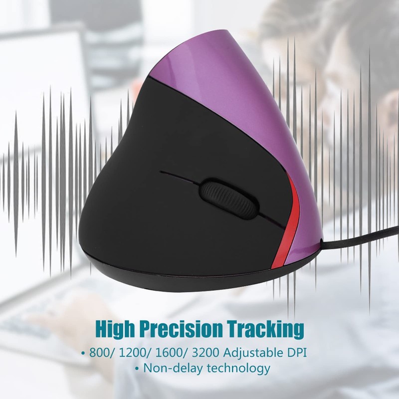 Kuuleyn Vertical Mouse, Wired Mouse, Optical Mouse, Wireless Mouse, 3200DPI