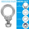 PATIKIL M12 x 25mm Eye Bolt with Nut, 2 Pack