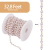 COGCHARGER 1 roll 10M Imitation Pearl Beaded Chain Link Cable