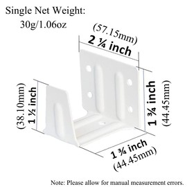 Pack of 2 Venetian Blind Centre Support Bracket for 2 Inch Slats Wooden Blinds Mini Window Blinds Headrail Holder, White Head Track Bracket