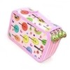 Large Pencil Case Cartoon Pink 4 Tiers 72 Holes Impact