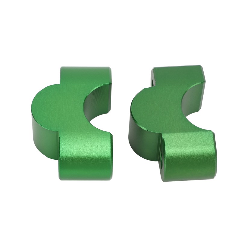 Pair Motorcycle Handlebar Clamp Riser 30mm Height CNC Aluminum Alloy