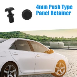 A ABSOPRO 4mm Rivets Push Type Panel Retainer Clip for Car Plastic (Set of 30)