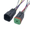 Black Male & Female Connectors for Deutsch DT Prewired DT06