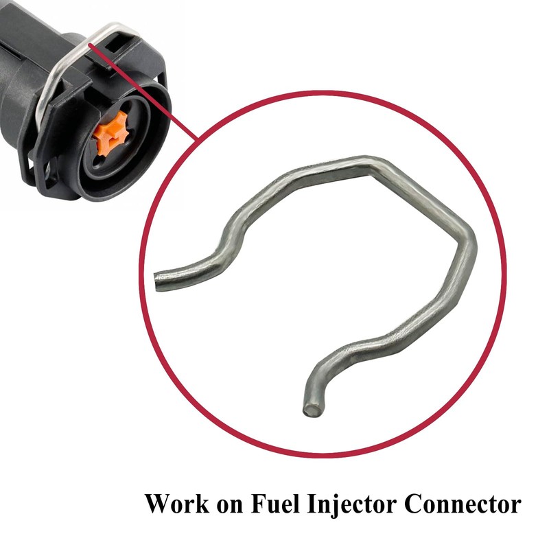 8 Pcs Fuel Injector Connector Clips, for 2003-2010 6.0 6.0L