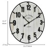 Large Old Town Farmhouse Wall Clock – 24 Inches Rustic