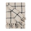 Yard Beni Check Fringed Throw