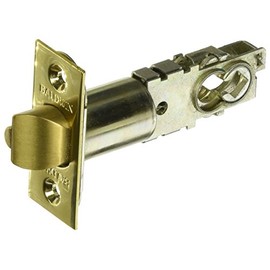 Baldwin 5210 Universal Backset Deadlocking Latchbolt for Keyed Entry Baldwin Loc, Lifetime Polished Brass