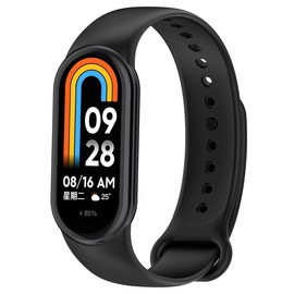 KOMI Watch Band Compatible with Xiaomi Mi Band 8 /Mi Band 9,Soft Silicone Replacement Band Sport Adjustable Wrist Strap for Women Men
