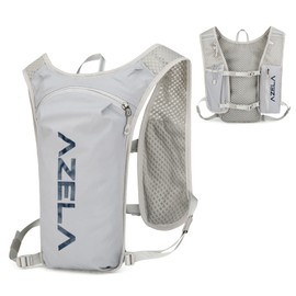 TRIWONDER Running Backpack Lightweight Hydration Pack Running Vest Bike Backpack for Cycling Hiking Jogging (01 Grey - Vest Only, One Size)