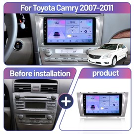 LASERTAIL 5Ghz WiFi Car Stereo Radio for Toyota Camry 2007-2011 Support JBL 9 Inch 8 Core IPS Touch Screen with Carplay Android Auto Bluetooth GPS DSP 48-EQ MirrorLink Backup Camera 2+32 G