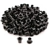 [100 Pack] HolsterSmith Black Coated Eyelets - (#8-9 Length) -