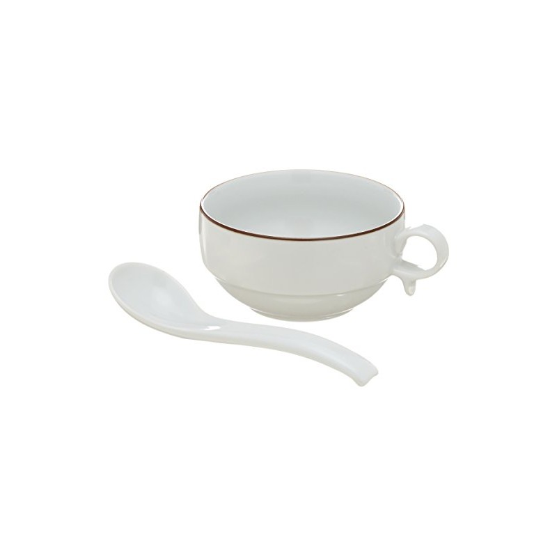 Hakusan Toki ama-529811 S-Shaped Soup Bowl 15.9 fl oz (450