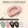 6PCS Flat Hair Clips for Women, Strong Hold Round Flat