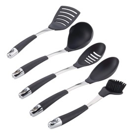 Circulon Harmony Tools 5-Piece Nylon Tool Set, Black