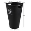 Asking 19.92" Tall Plastic Flower Vase Buckets, 4 Pcs Large