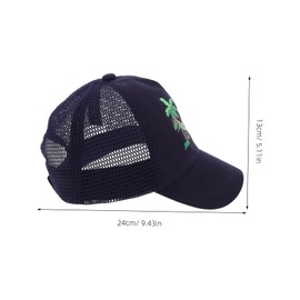 SAFIGLE Baseball Hat Adjustable Sun Protection Cap for Boys Age Lightweight Mesh Trucker Design Outdoor Accessory for Beach and Playtime Navy