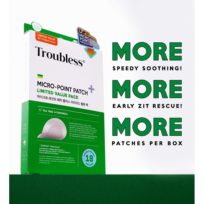 Troubless Micro-Point Patch Plus Limited Value Pack - Thin Hydrocolloid