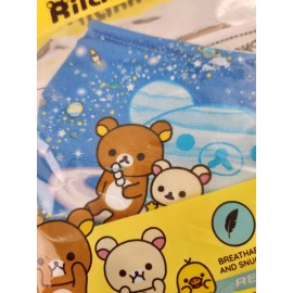 Sanrio RILAKKUMA Reusable Fabric Face Mask Cloth Kawaii Anthro Bear Young Adult NEW
