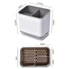 XFLYP Utensil Holder Cutlery Drainer Sink Caddy, 3 Compartments with